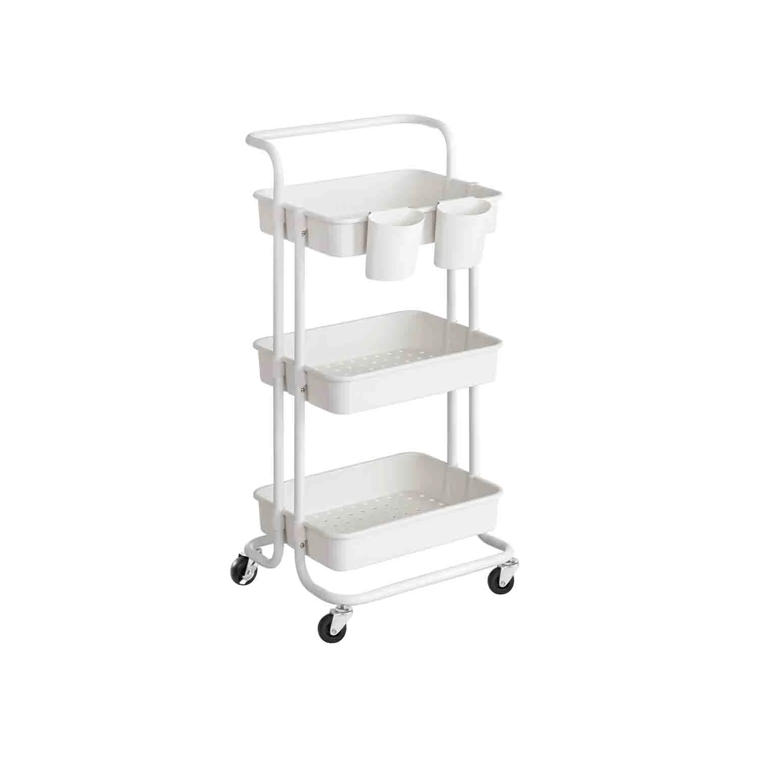 Carrello Multiuso con Ruote Manico e Organizzatori - Image 2