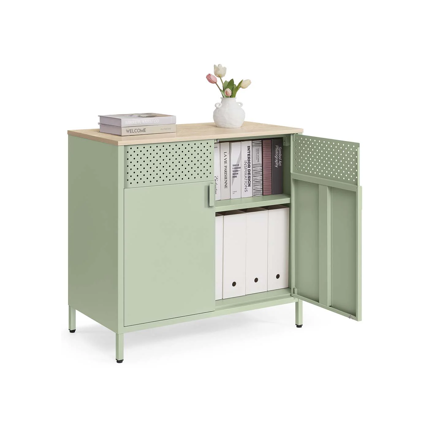 Credenza in Metallo con Ripiano Regolabile - Image 3