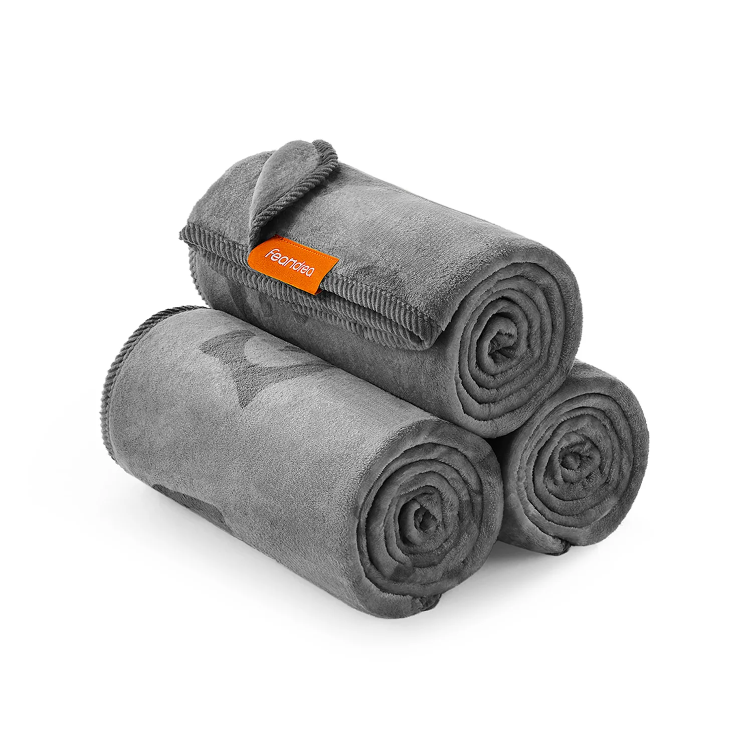 Coperta di 3 Pezzi XS per Gatti Piccoli Copridivano in Flanella Grigio Ardesia - Image 3