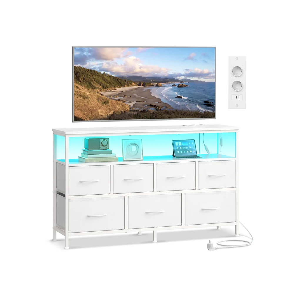 BELLAH Collezione - Cassettiera industriale con LED regolabile e prese integrate - Image 2