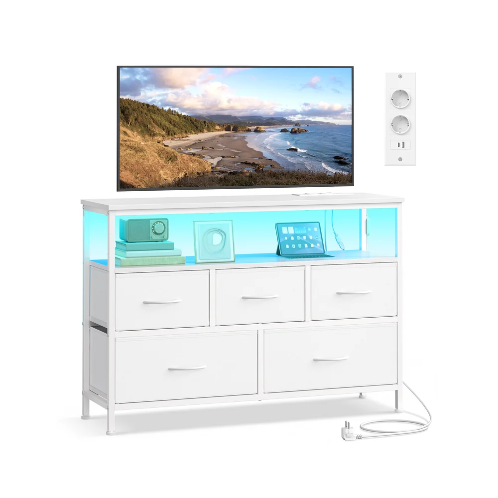 BELLAH Collezione - Cassettiera industriale con LED regolabile e prese integrate - Image 3