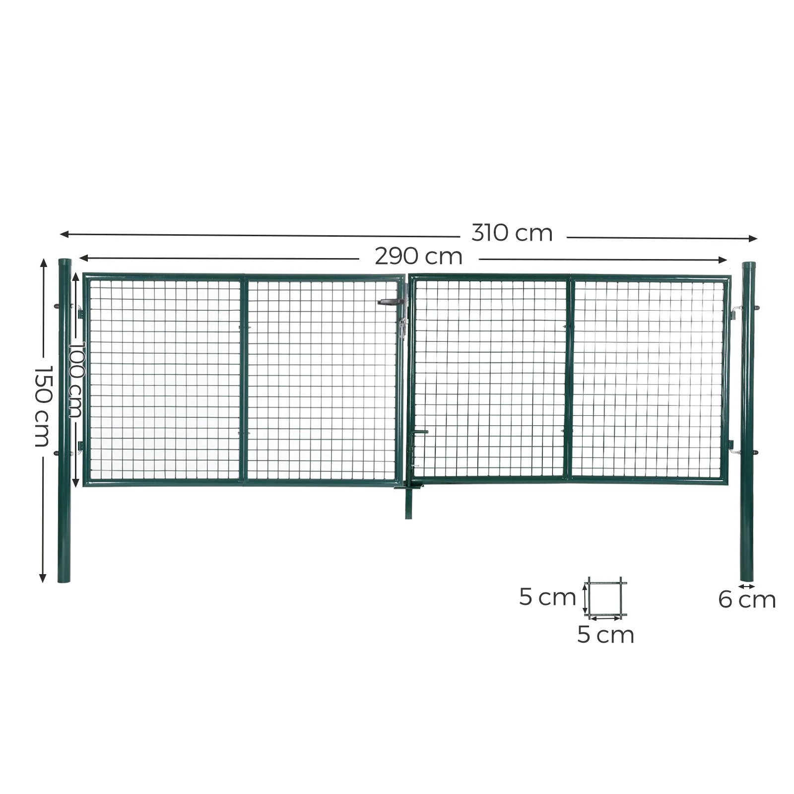 Cancelletto Giardino 100 x 315 cm