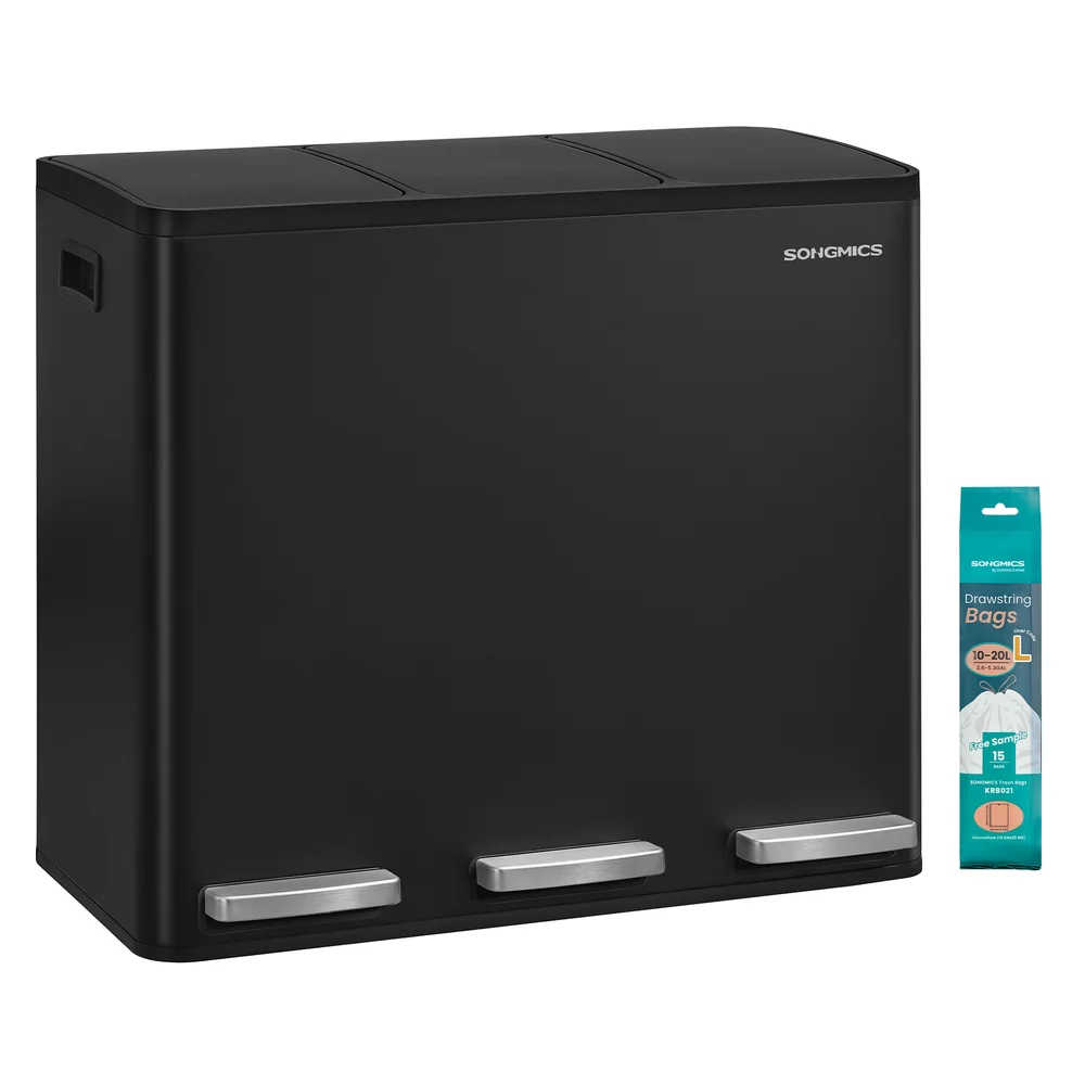 Cestino da Cucina per Raccolta Differenziata con Coperchio e Maniglie - Image 5