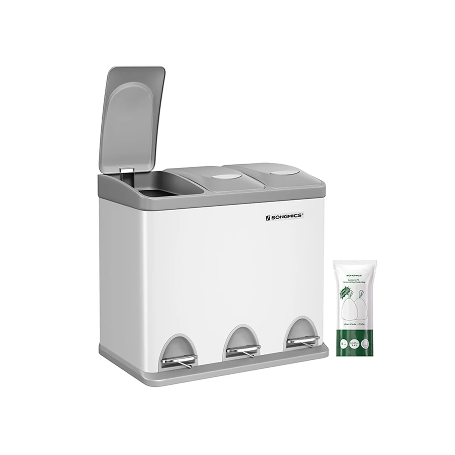 Cestino per Rifiuti da Cucina 3 x 8L - Image 4