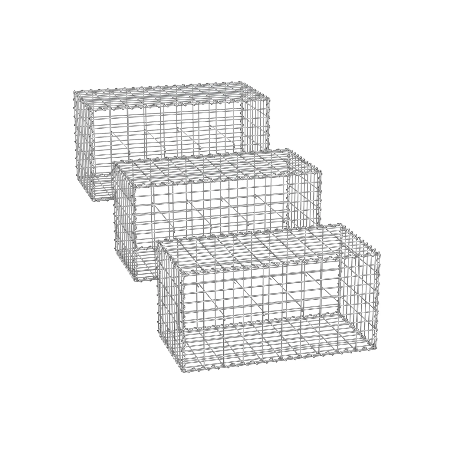 Gabbioni in Metallo Zincato per Decorazioni da Giardino - Image 3