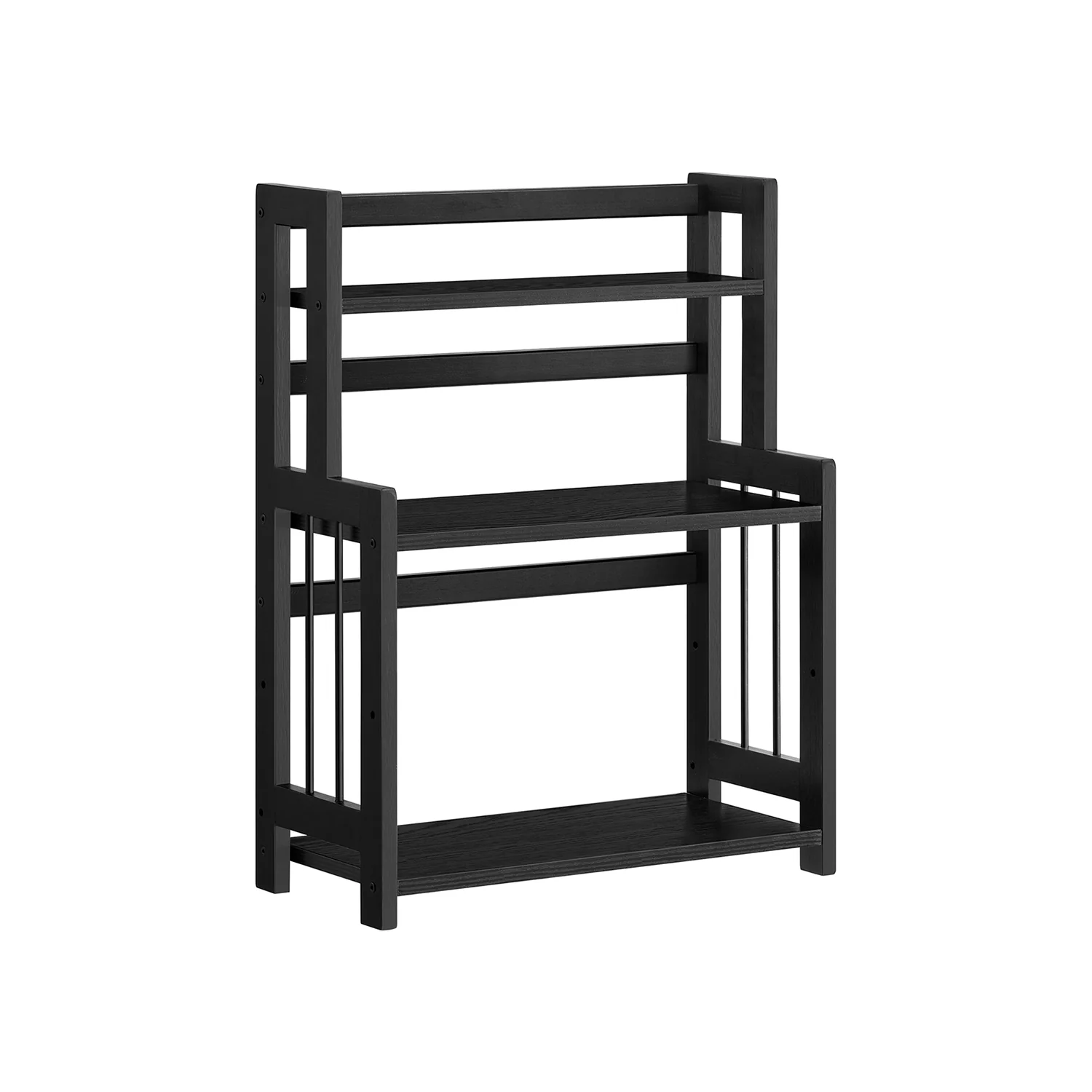 Scaffale da Cucina Portaspezie a 3 Ripiani Rovere Naturale e Bianco - Image 2