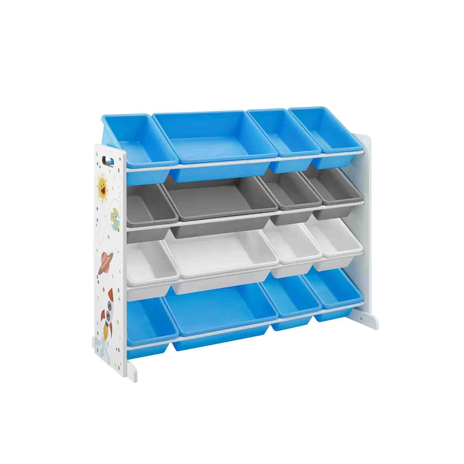 Scaffale per Giocattoli con Contenitori Rimovibili in Plastica - Image 2