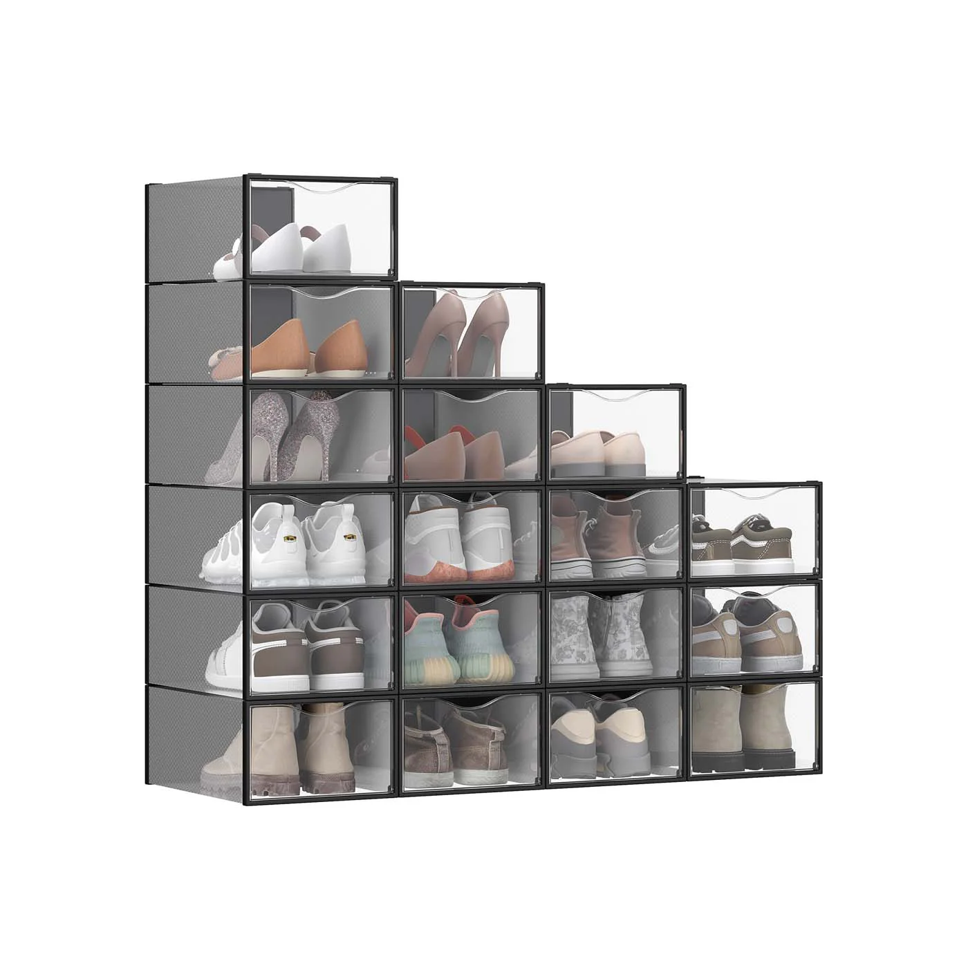 Scatole per scarpe in plastica impilabili - Image 4
