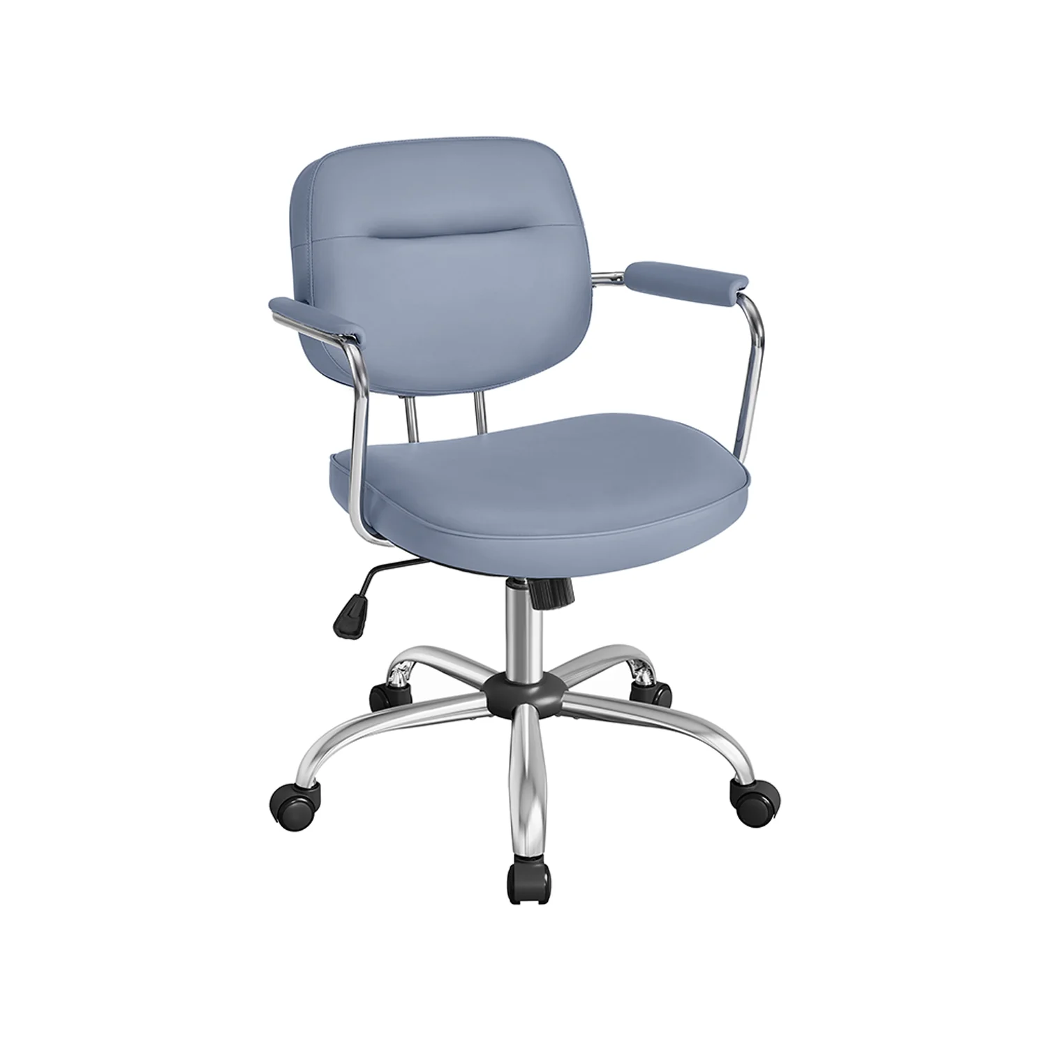 Sedia da Ufficio Girevole Regolabile Ergonomico con Braccioli Nero Inchiostro - Image 5