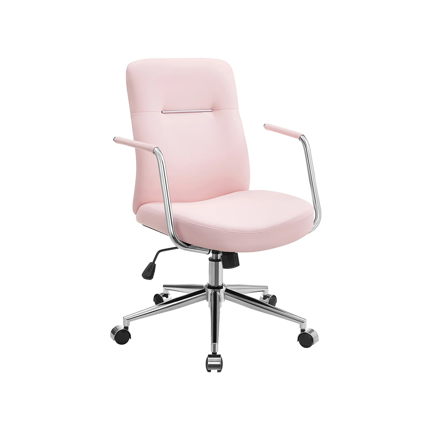 Sedia da Ufficio Girevole Superficie di PU Portante 150 kg Nero Inchiostro - Image 2