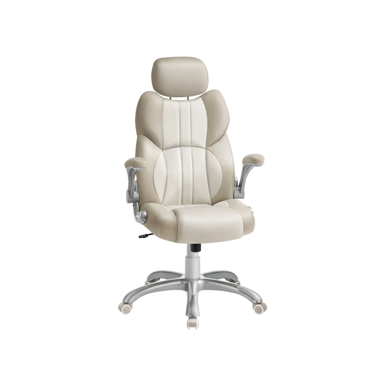 Sedia da Ufficio Regolabile Marrone Cammello - Image 2