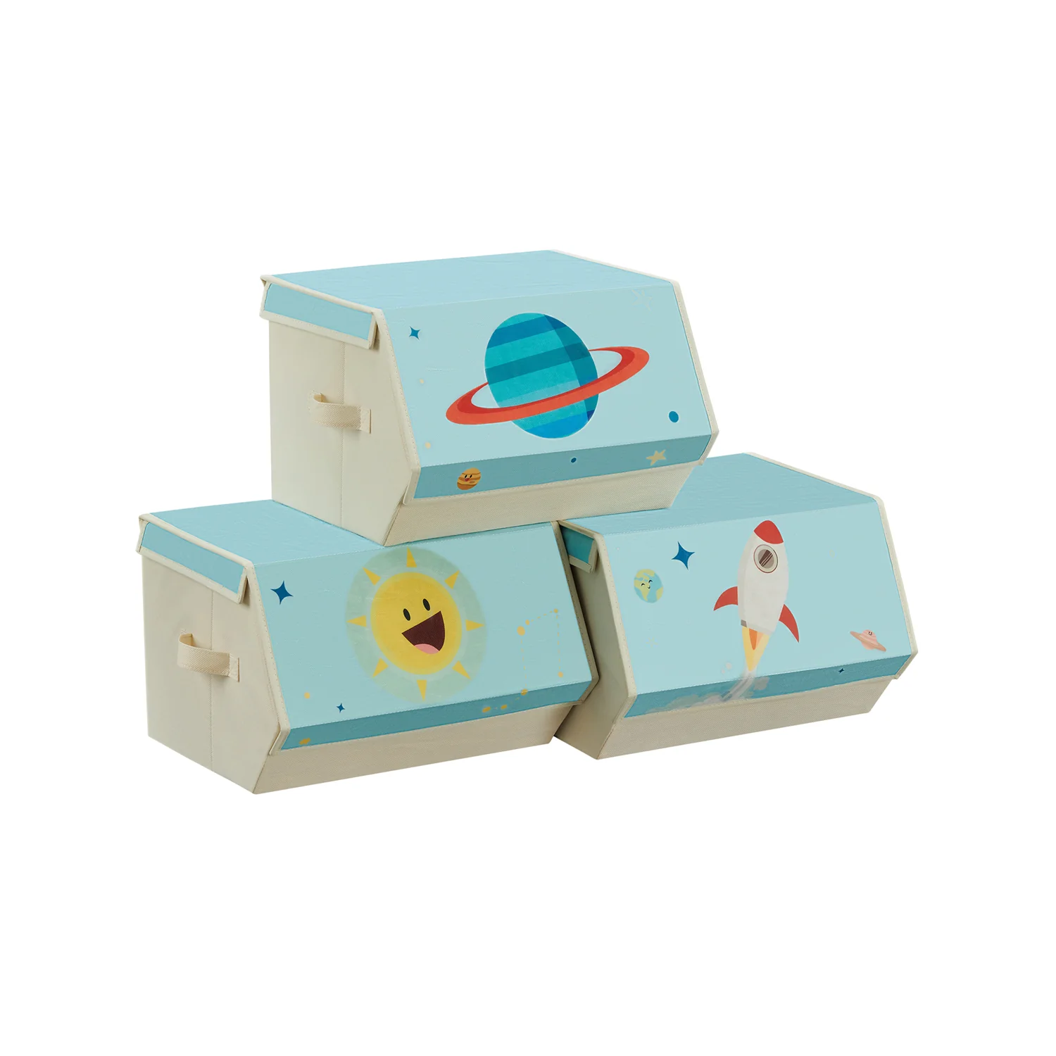 Set da 3 Contenitori Porta Giochi per Bambini - Image 2