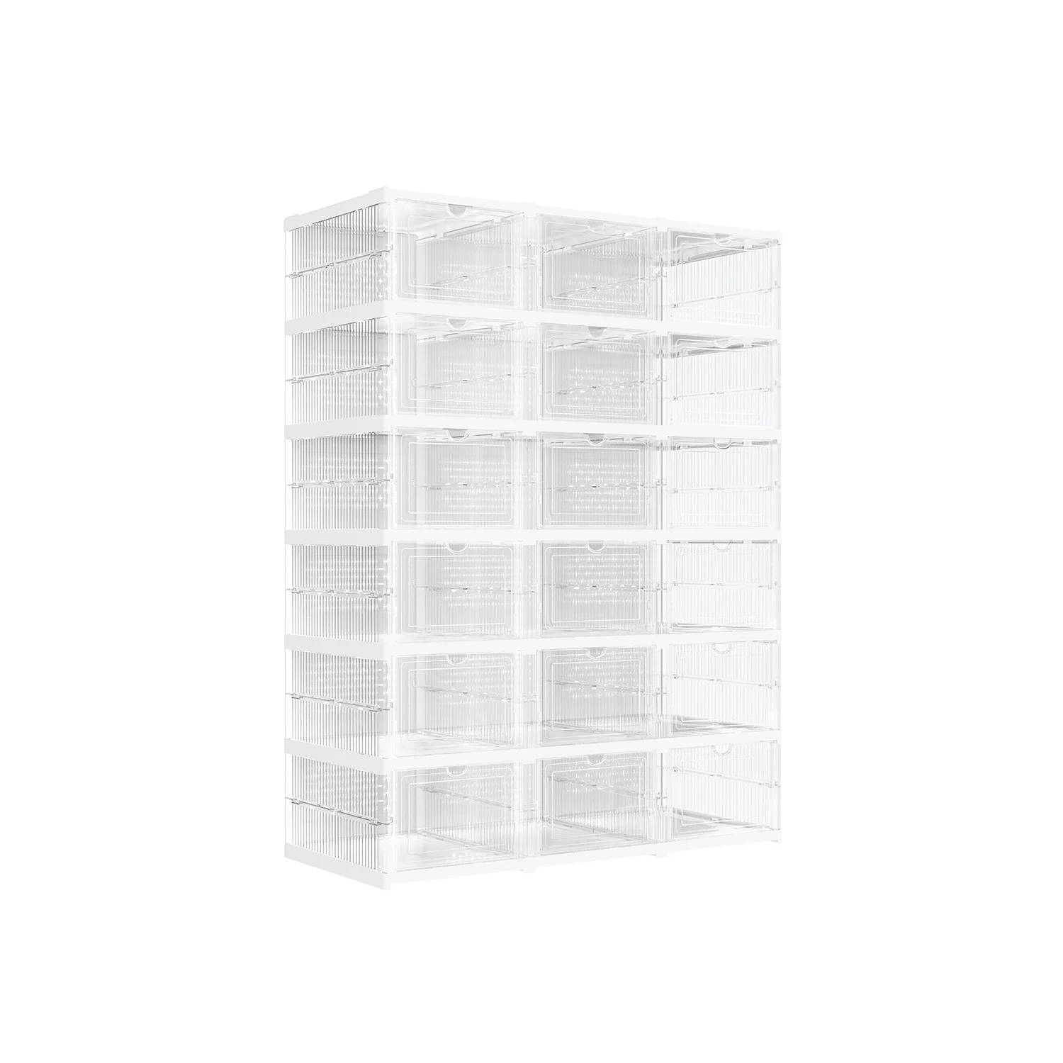 Set di 18 Organizzatori Porta Scarpe Impilabili