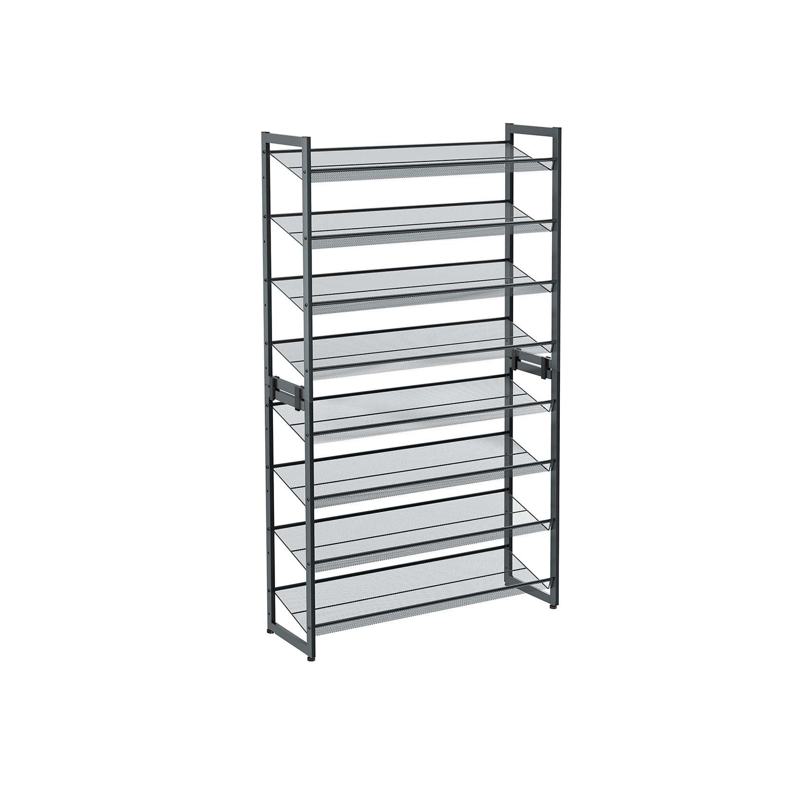 Set di 2 Scarpiere Impilabili a 4 Livelli