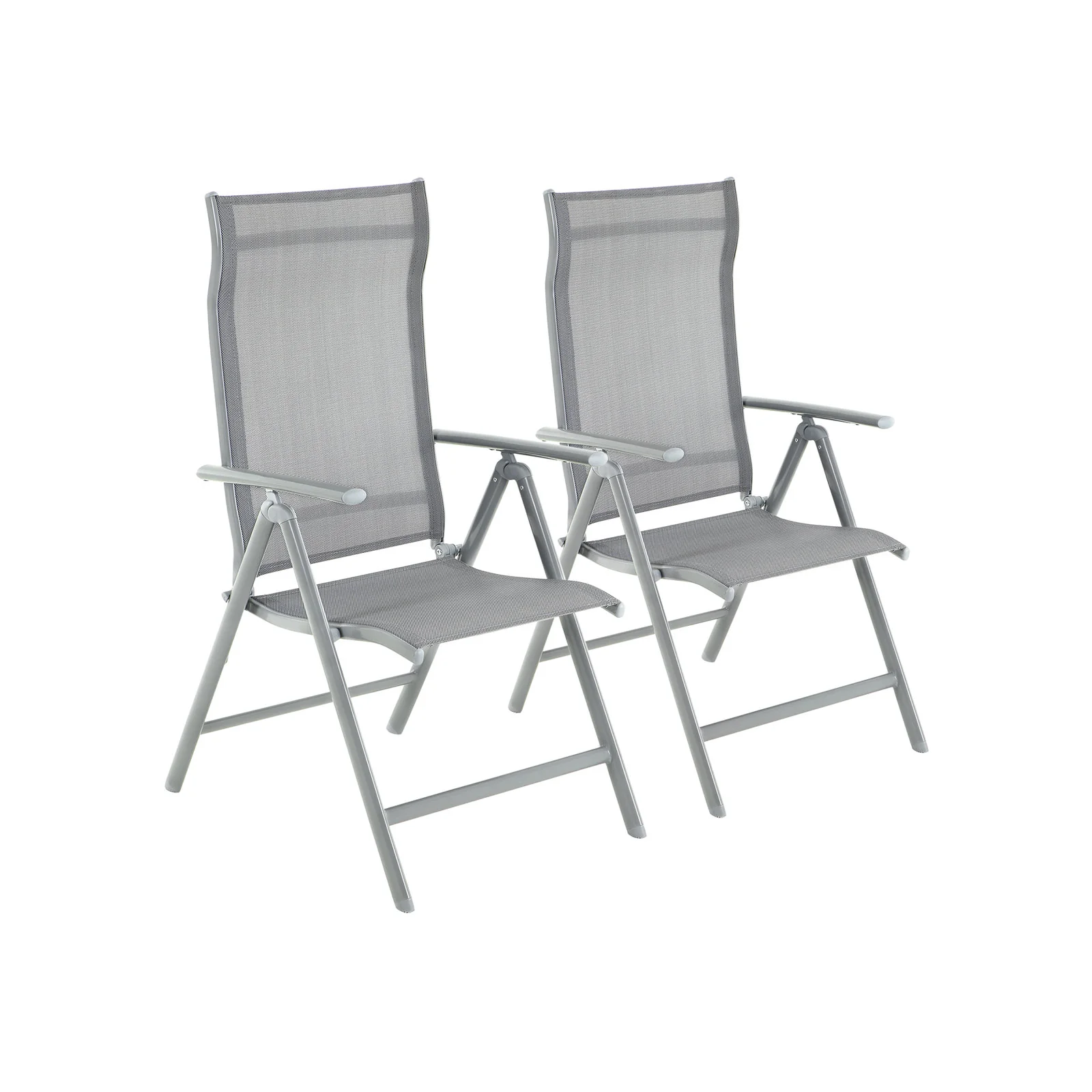 Sedie da Giardino con Struttura in Alluminio e Schienale Reclinabile - Image 2
