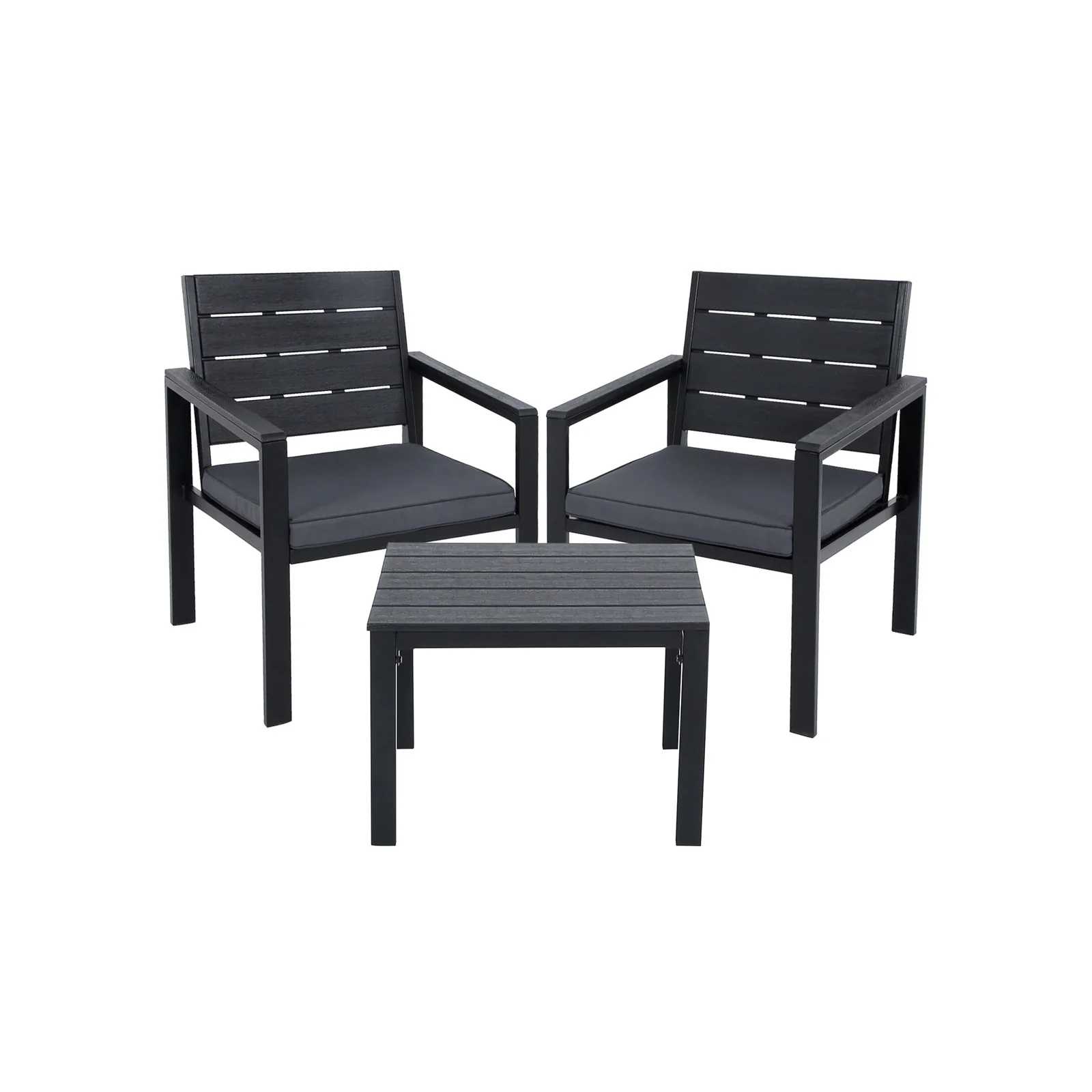 Set di 3 Mobili da Giardino Salotto da Giardino