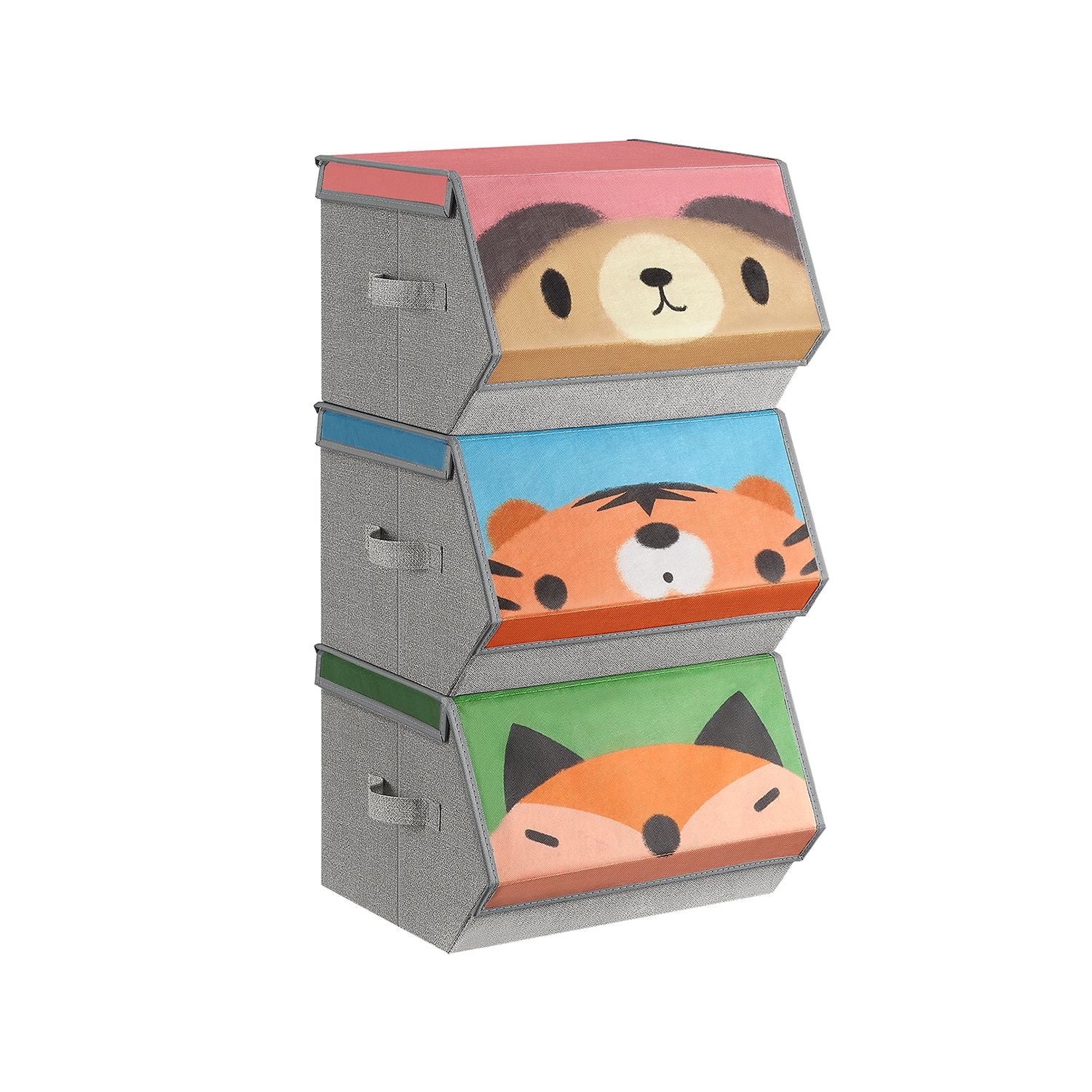 Set di 3 Organizzatori Impilabili per Giocattoli Bambini - Image 2