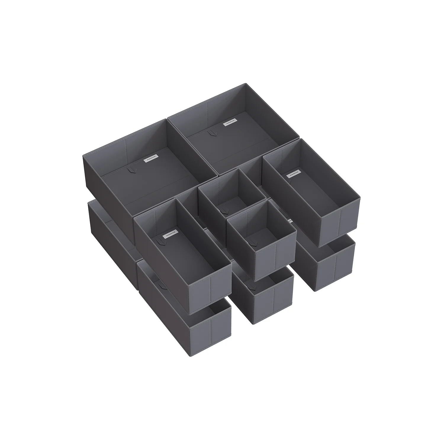 Set di Divisori per Cassetti Armadio Pieghevole in Tessuto Simil Lino - Image 3