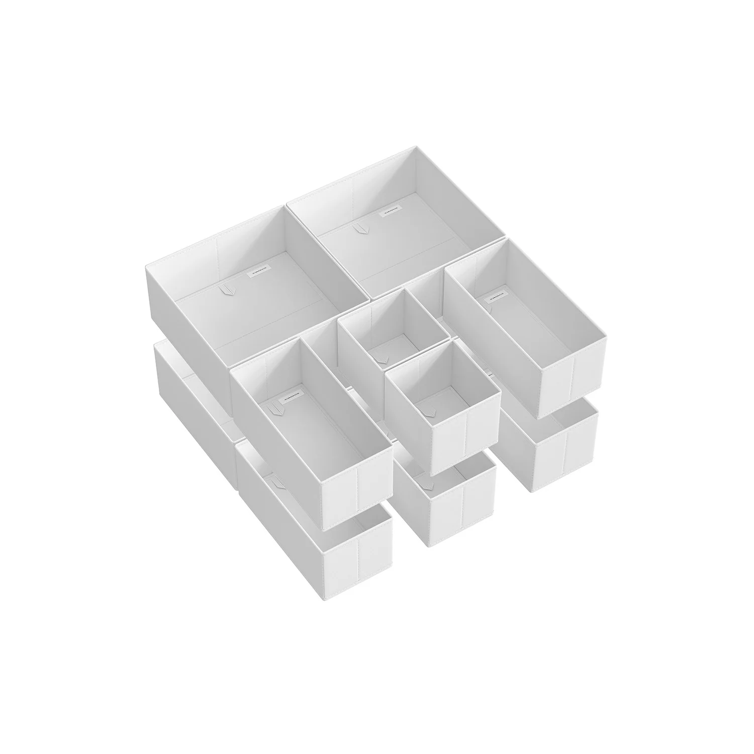Set di Divisori per Cassetti Armadio Pieghevole in Tessuto Simil Lino - Image 6
