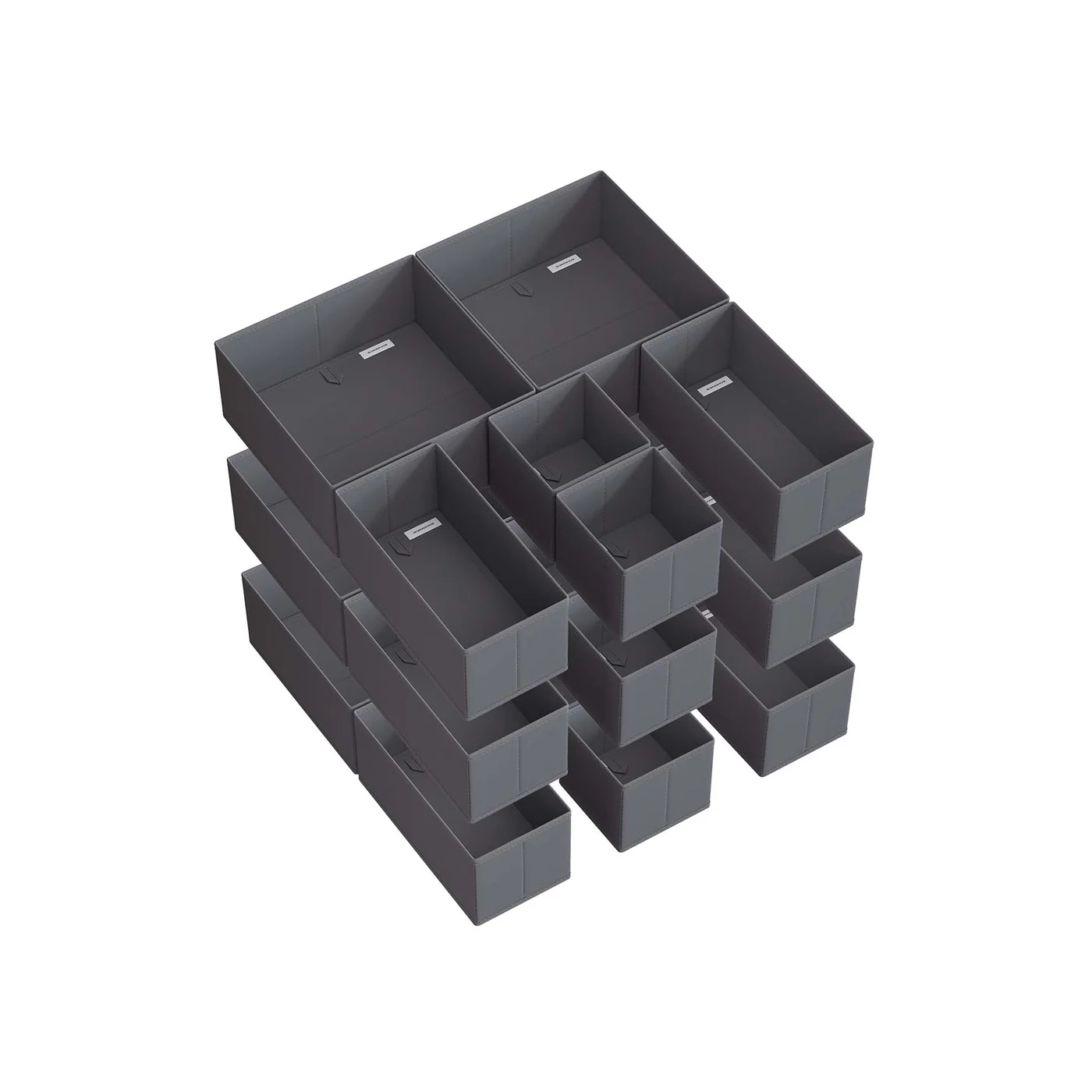 Set di Divisori per Cassetti Armadio Pieghevole in Tessuto Simil Lino - Image 9
