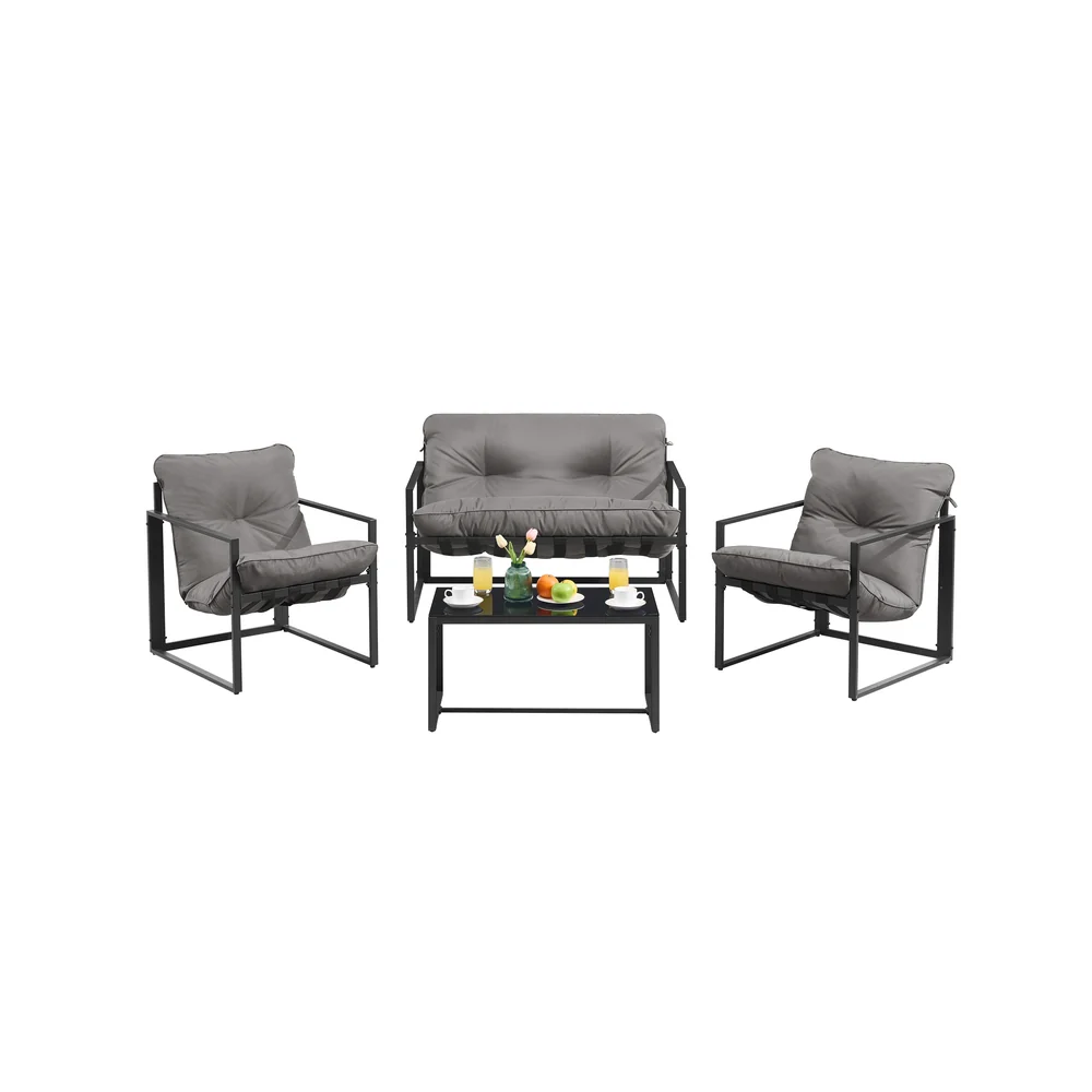 Set Salotto da Giardino con Poltrone e Tavolo - Image 2
