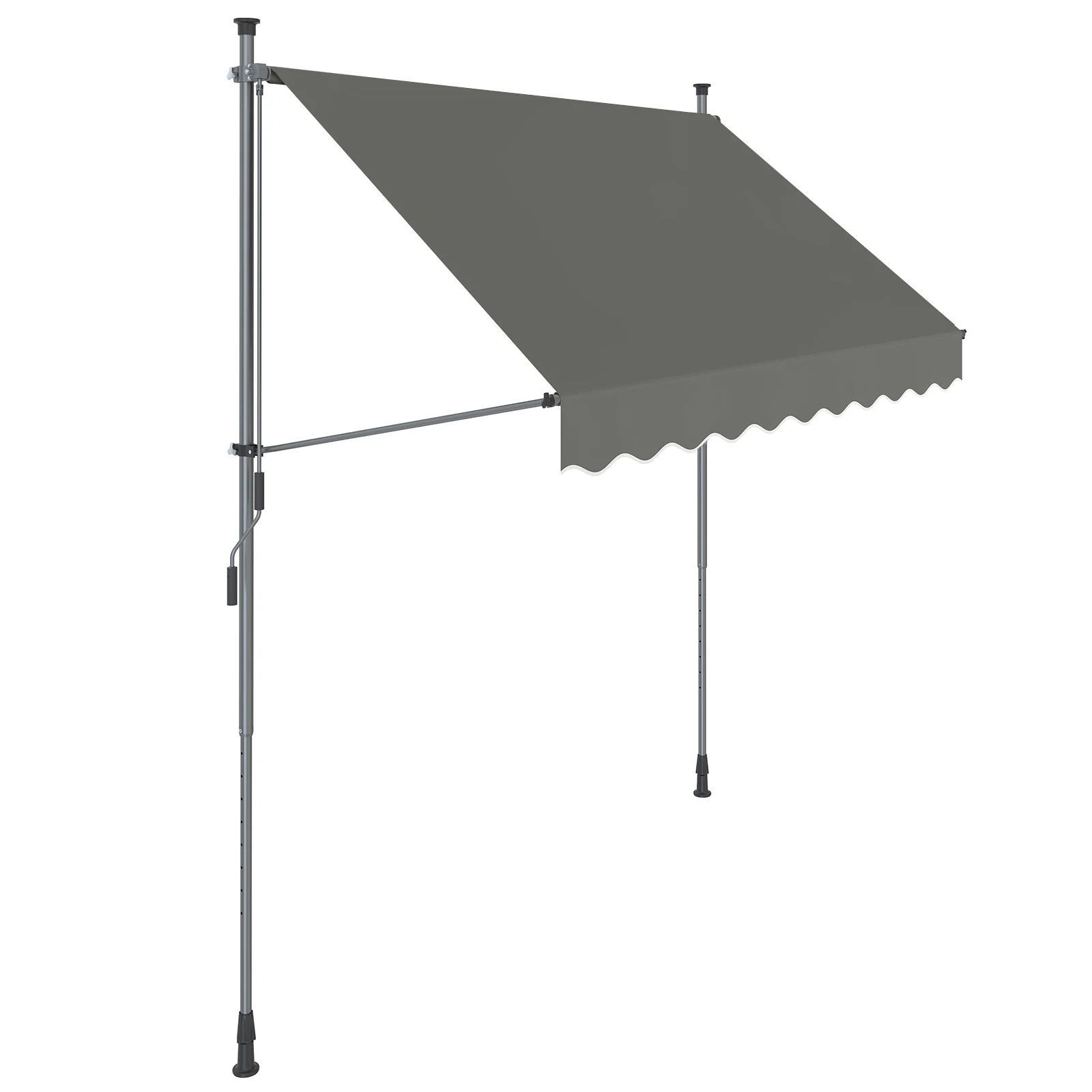 Tenda Retrattile per Balcone e Terrazzo Grigio