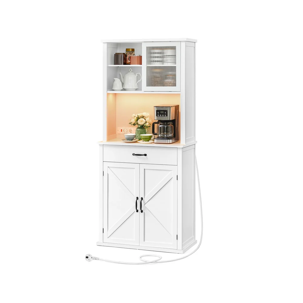 Credenza cucina con luce multipresa e ripiani regolabili - Image 2