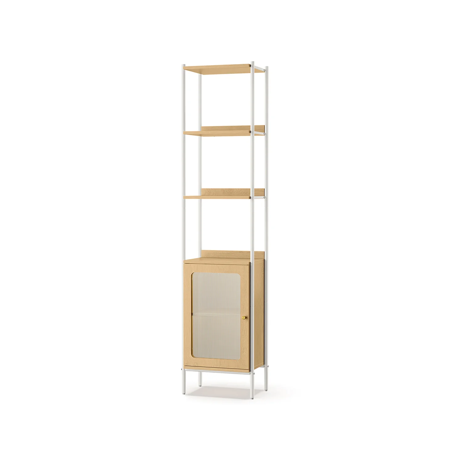 Libreria Scaffale a 6 Ripiani con Anta in Plastica - Image 2