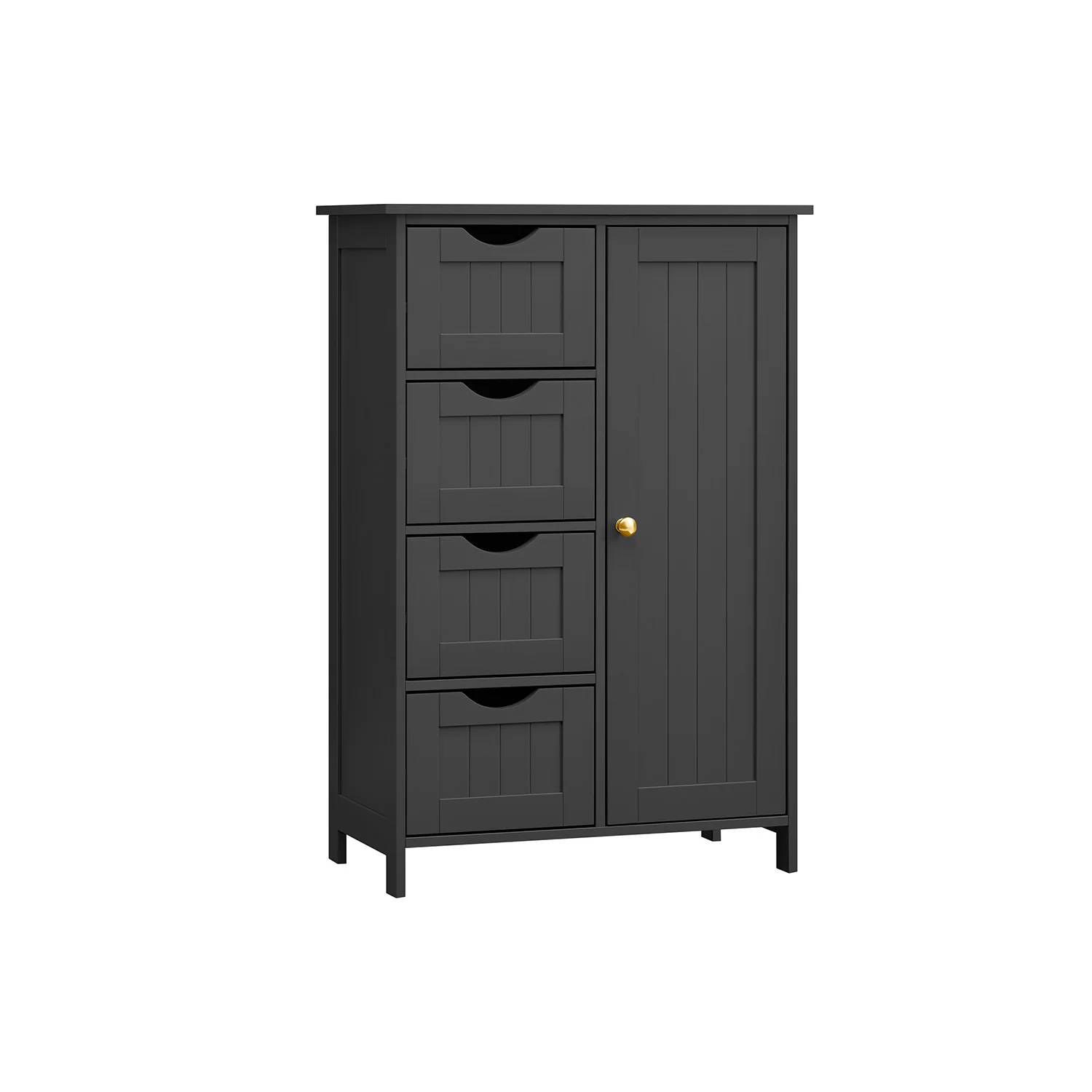 Mobile da Bagno, con 4 Cassetti, 30 x 55 x 82 cm - Image 4