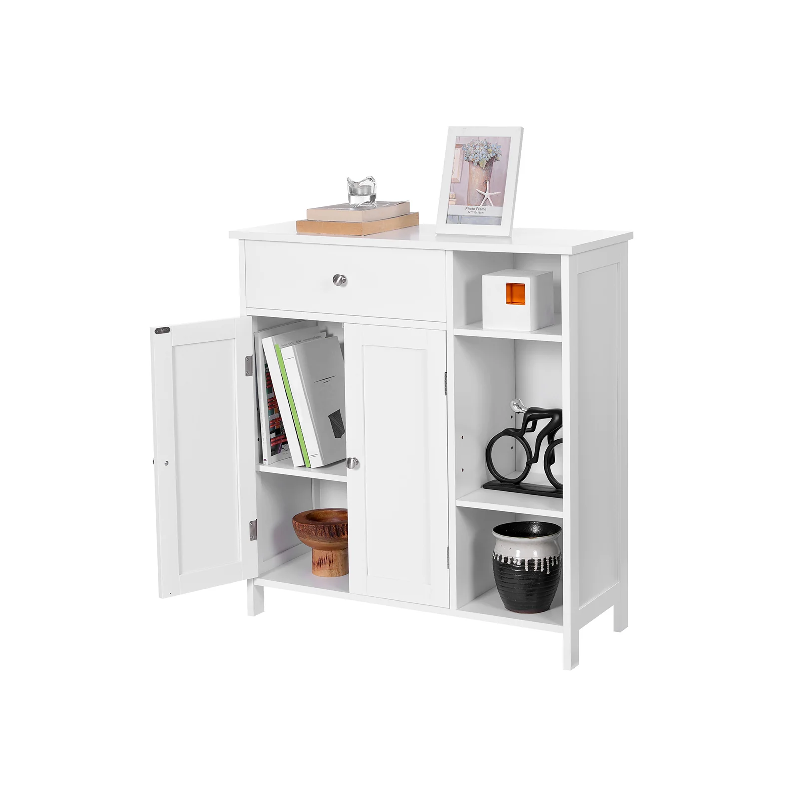 Mobiletto da Bagno Bianco Opaco