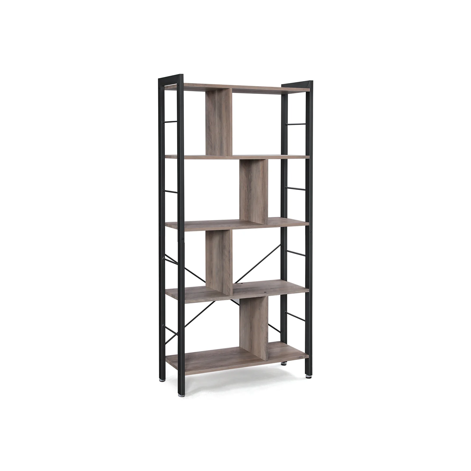 Scaffale a 4 Ripiani in Stile Industriale - Image 2