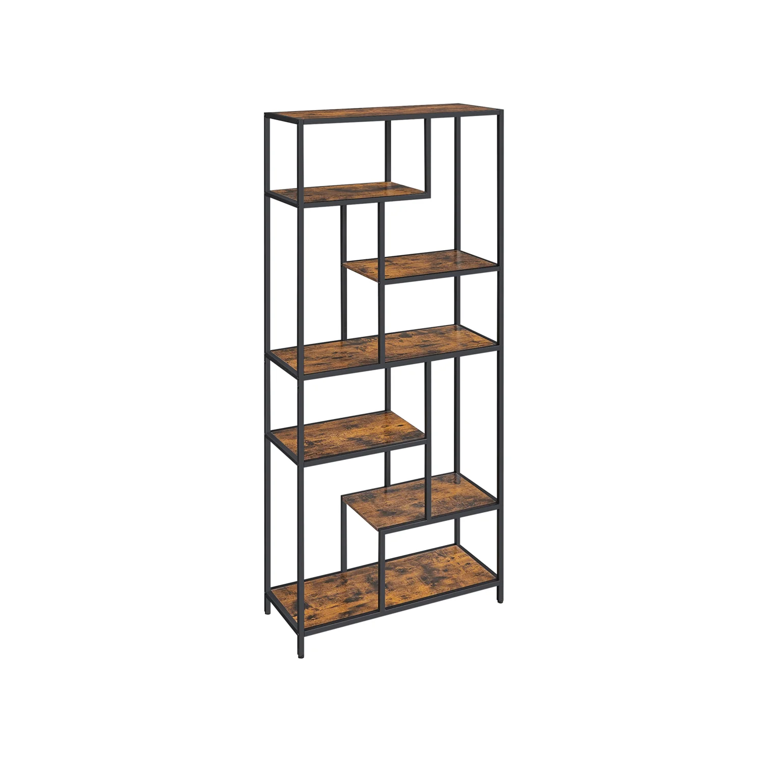 Scaffale a 5 Ripiani Libreria Marrone Vintage