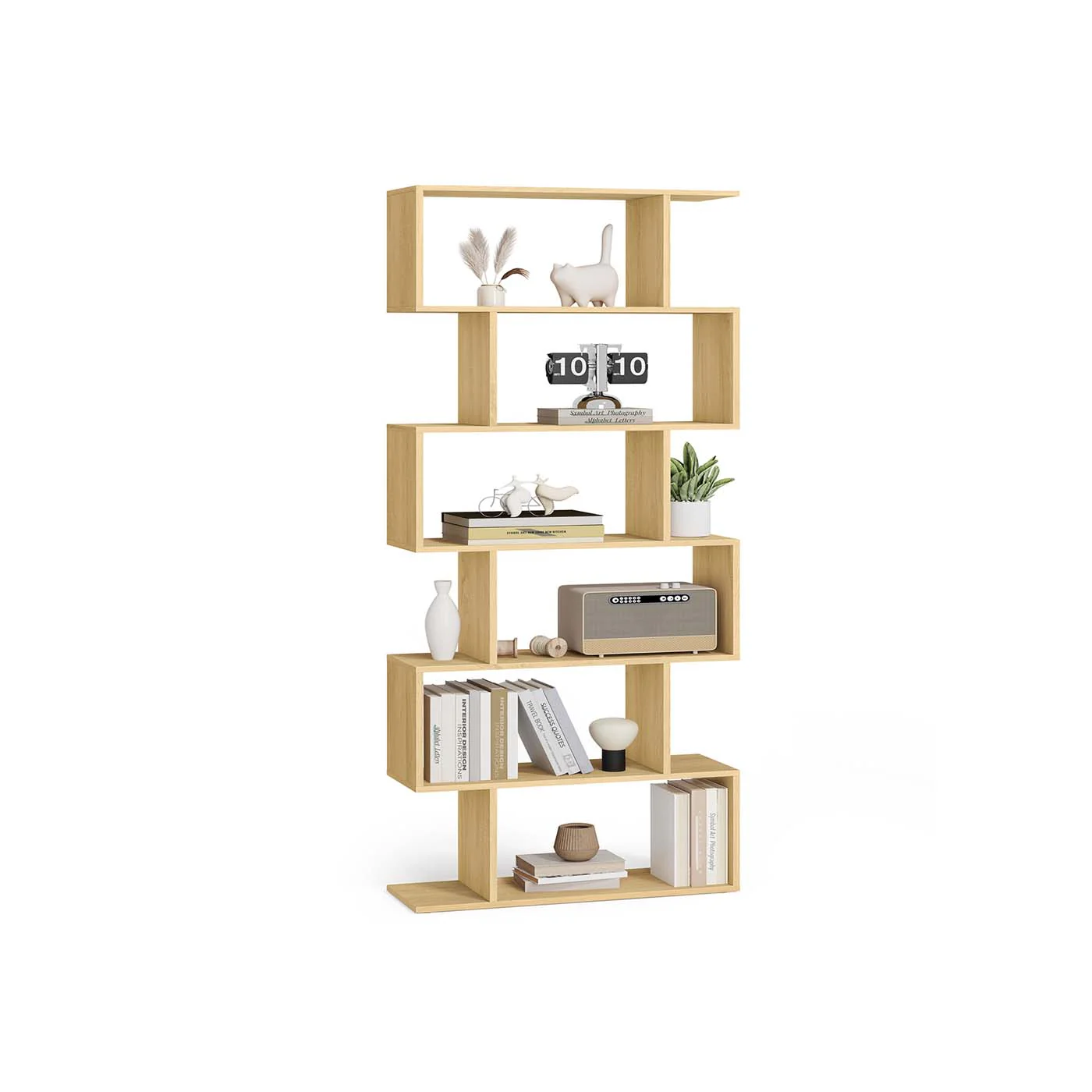 Libreria Scaffale da Terra Decorativa per Soggiorno Camera da Letto - Image 4