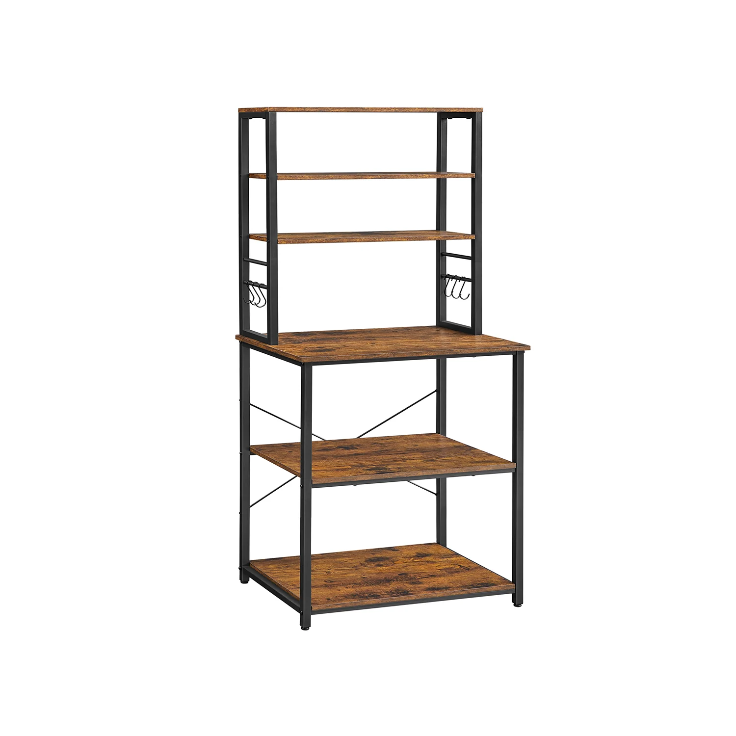 Scaffale da Cucina per Forno a Microonde con Ganci - Image 3