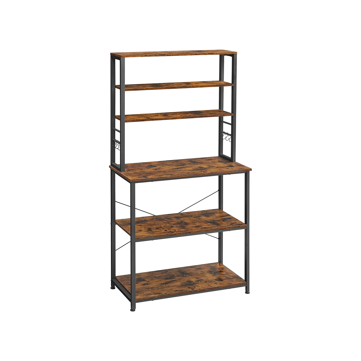 Scaffale da Cucina per Forno a Microonde con Ganci - Image 6