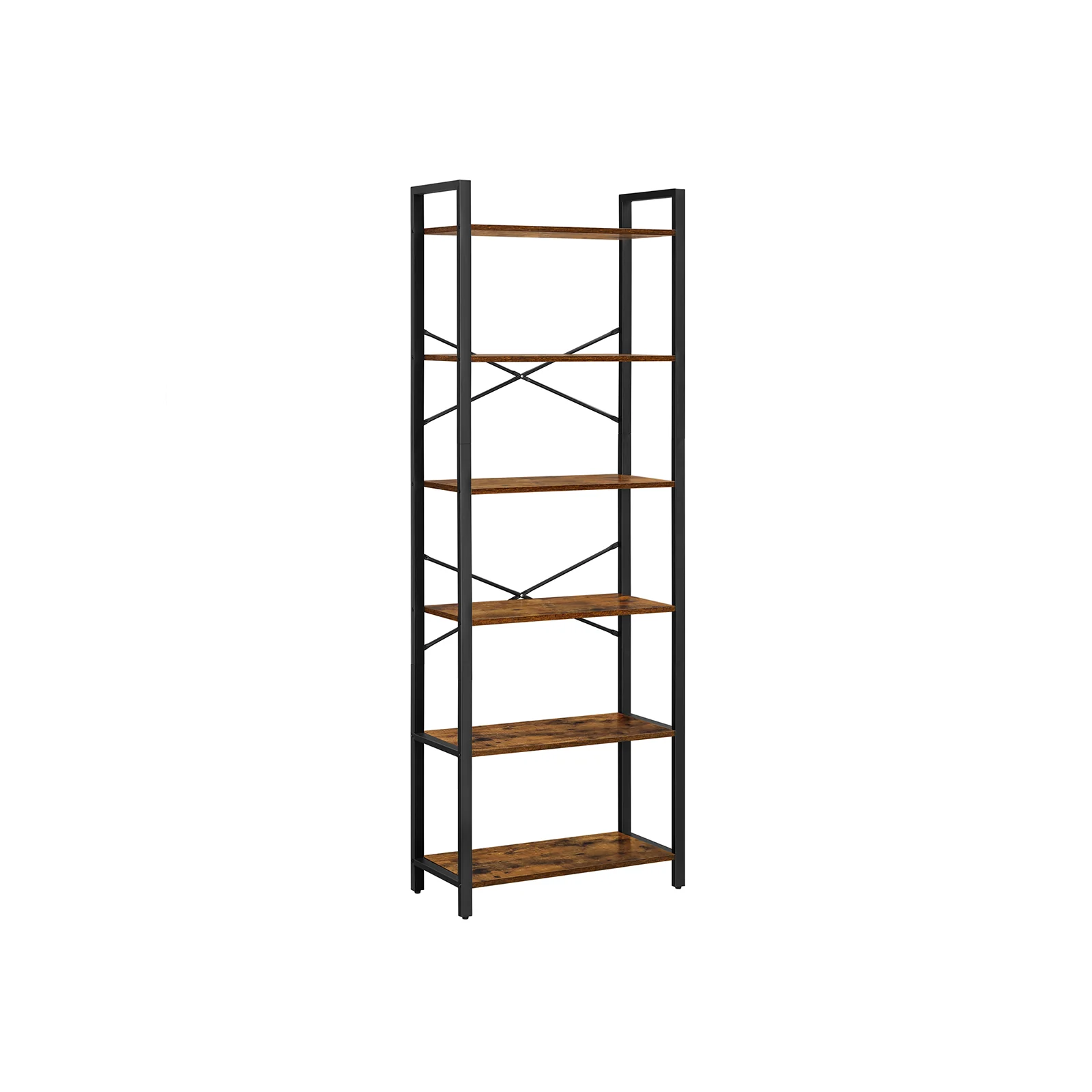 Scaffale Libreria Alta e Capiente con Struttura in Acciaio