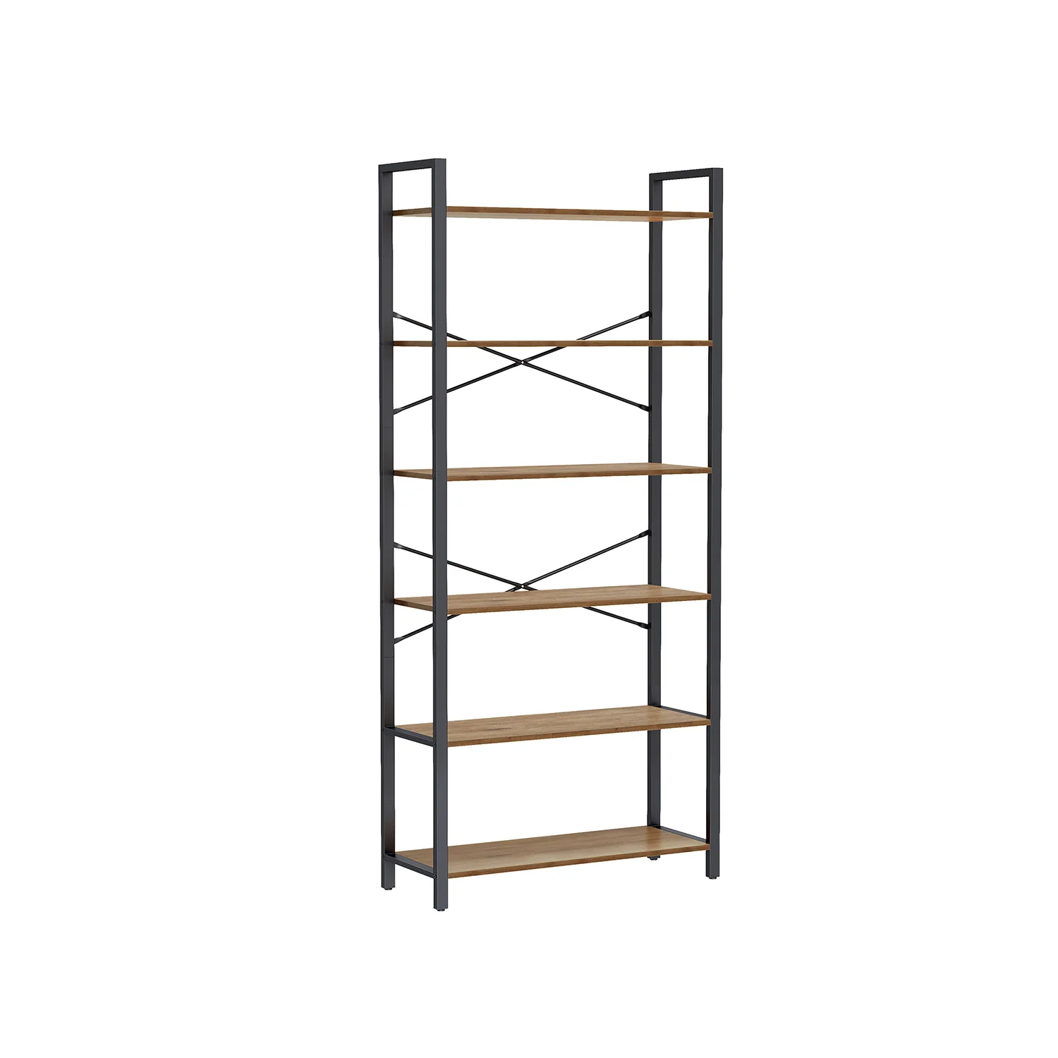Scaffale Libreria Alta e Capiente con Struttura in Acciaio - Image 3