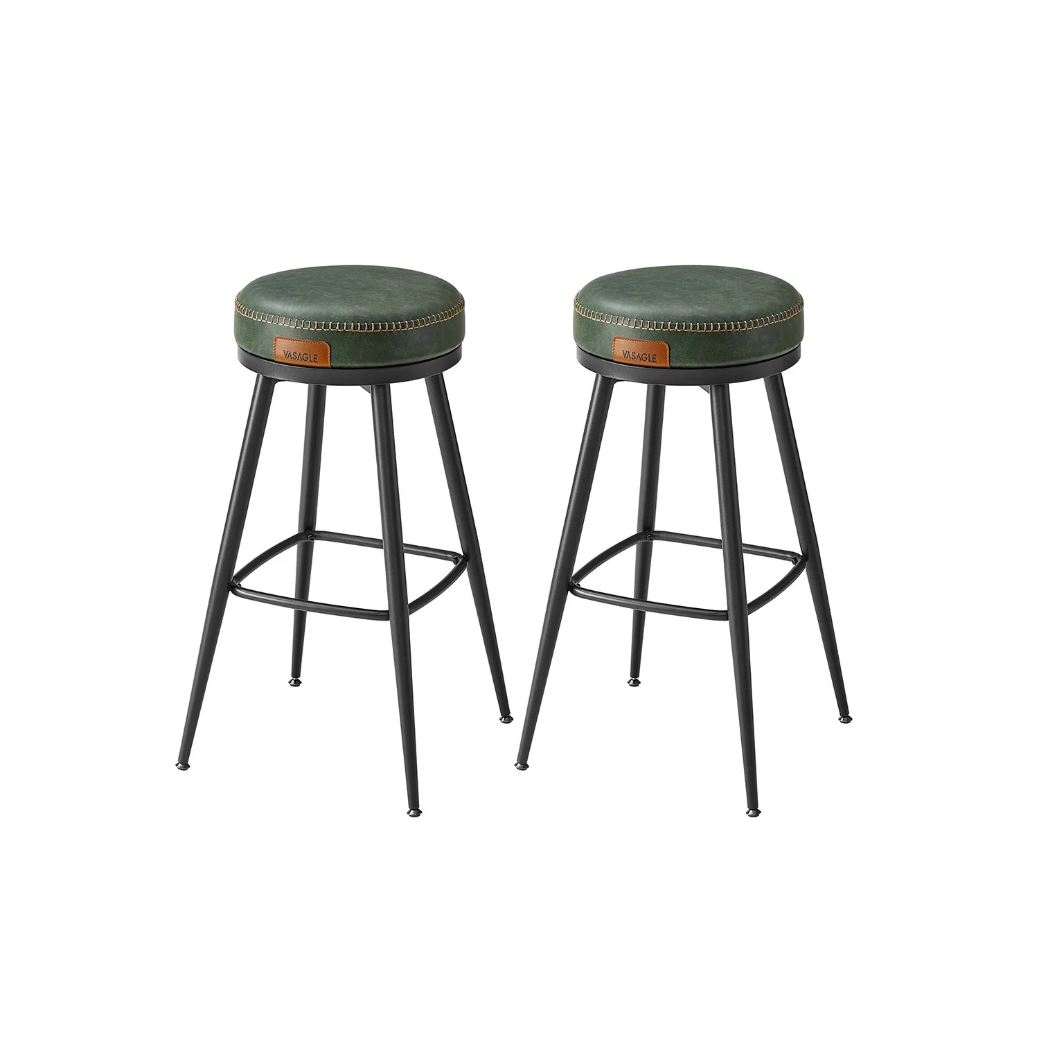 EKHO Collezione Sgabelli Cucina Girevoli Rivestimento con Cucitura - Image 6
