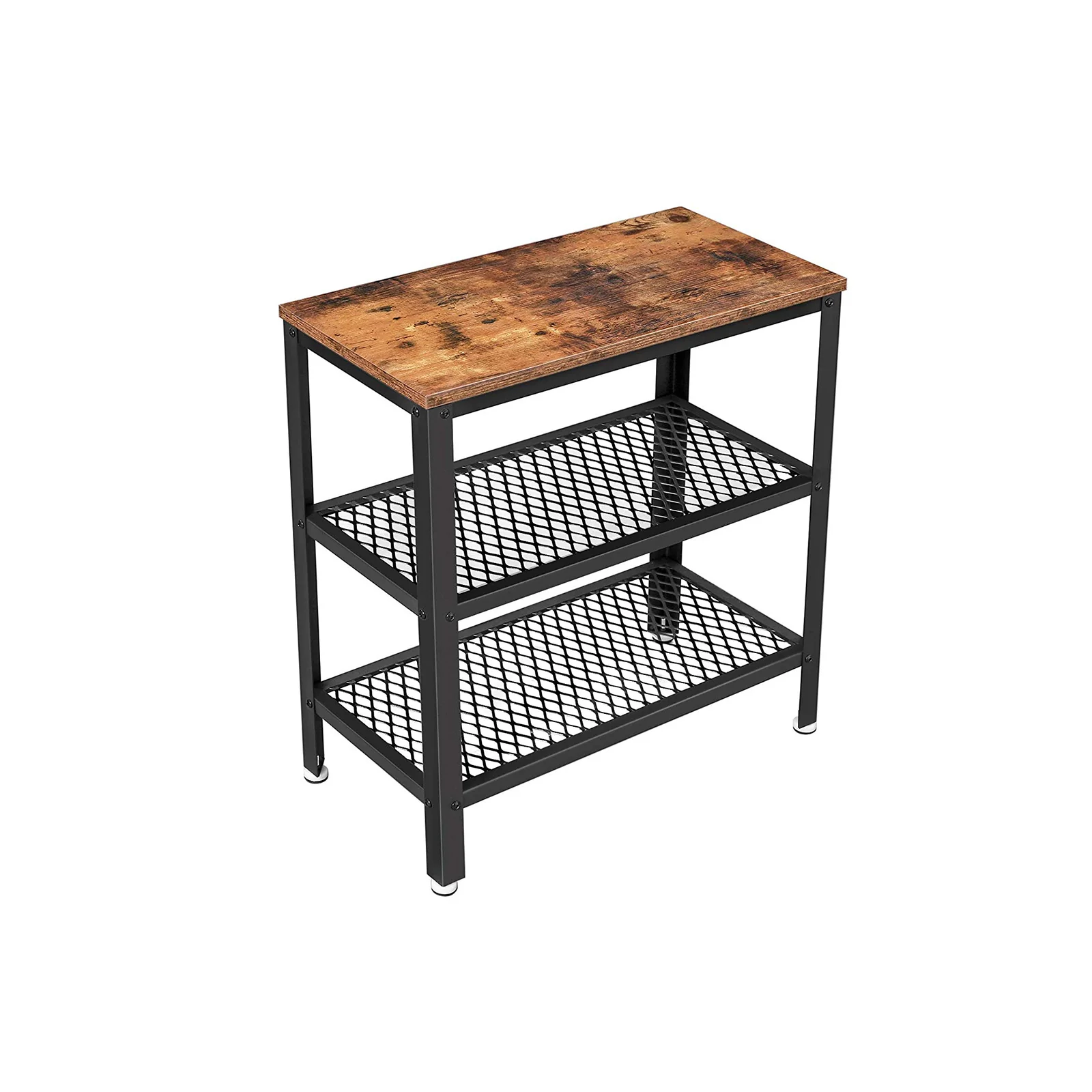 Tavolino in Stile Industriale con Ripiani